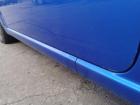 Daihatsu Cuore 251 Fahrertür Tür Autotür Rohbautür vorn links B51 Blue Perl Text