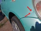 Toyota Yaris XP10 Kotflügel Fender Seitenwand vorn rechts 764 Light Aqua Delle
