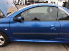 Peugeot 206CC Typ 2D Tür vorn links Fahrertür im Rohbau KMF Poseidon Blau Met