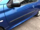 Peugeot 206CC Typ 2D Tür vorn links Fahrertür im Rohbau KMF Poseidon Blau Met