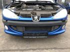 Peugeot 206CC Typ 2D Stoßfänger vorn Frontschürze Nebelscheinwerfer SRA KMF Poseidon Blau Met