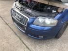 Audi A3 8P ab05 Stoßfänger vorn Frontschürze mit Nebel Singleframe LZ5C blau