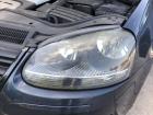 VW Golf 5 Vorn 1K Scheinwerfer links Hauptscheinwerfer schwarze Version Hella Trüb
