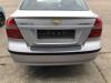 Chevrolet Aveo T250 Stoßfänger hinten Heckschürze 4 türer Limousine silber