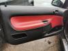 Peugeot 206 CC Türverkleidung Türpappe vorn links Leder rot schwarz